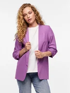 Marynarki i żakiety damskie - Pieces Marynarka Bosella 17090996 Fioletowy Regular Fit - miniaturka - grafika 1