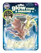 Organizery na łóżeczko - Naklejki na ścianę Brainstorm Świecące gwiazdy i smoki - miniaturka - grafika 1