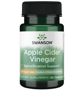SWANSON Apple Cider Vinegar Double-Strength - 30 tabletek - Suplementy naturalne - miniaturka - grafika 1