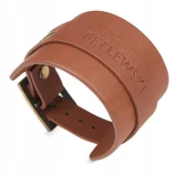 Bransolety męskie - Betlewski, Bransoletka skórzana męska ze skóry - miniaturka - grafika 1