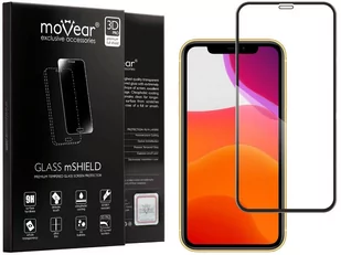 movear Szkło Hartowane 3D PRO na Apple iPhone 11 na Cały Ekran, 9H GLASS mSHIELD Czarny A0I11G3EXG13FBK1 - Szkła hartowane na telefon - miniaturka - grafika 1