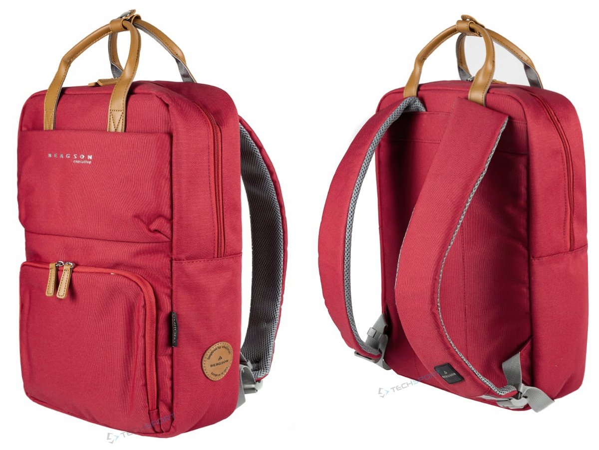 Plecak Miejski Bergson Citypulse 14L Wizzair Ryanir Czerwony