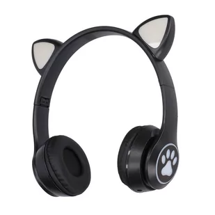 EXTRALINK KIDS CAT EARS BLACK - Słuchawki - miniaturka - grafika 1