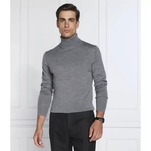 Calvin Klein Wełniany golf | Slim Fit - Swetry męskie - miniaturka - grafika 1