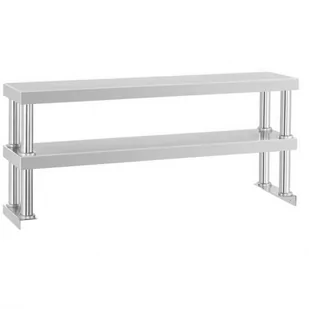 Royal Catering Nadstawka na stół roboczy - 2 półki - 120 x 26 RCER 120 RCER 120 - Meble gastronomiczne - miniaturka - grafika 1