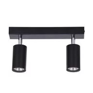 Lampy sufitowe - Kaja Monti lampa podsufitowa 2x10W LED czarna K-4726 - miniaturka - grafika 1