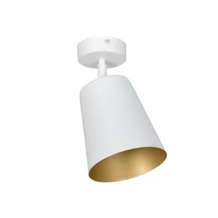 Emibig Prism lampa sufitowa (spot) 1-punktowa biała/złota 407/1 407/1 - Lampy sufitowe - miniaturka - grafika 2