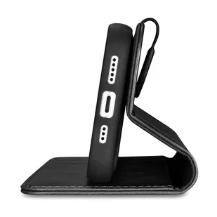 iCarer Oil Wax Wallet Case 2in1 etui iPhone 14 skórzany pokrowiec z klapką Anti-RFID czarny (WMI14220721-BK) - Etui i futerały do telefonów - miniaturka - grafika 5