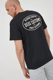 Koszulki męskie - Deus Ex Machina t-shirt bawełniany kolor czarny z nadrukiem - grafika 1