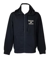 Bluzy męskie - Emporio Armani Męska bluza z zamkiem błyskawicznym Iconic Terry, morski, L - miniaturka - grafika 1