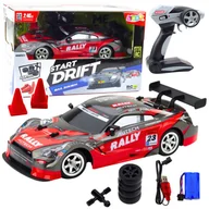 Zabawki zdalnie sterowane - Samochód Wyścigowy Auto Do Driftu RC Czerwono Czarny 30km/h 1:16 LEAN Toys - miniaturka - grafika 1