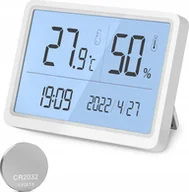 Stacje pogodowe - TERMOHIGROMETR HIGROMETR TERMOMETR WILGOTNOŚĆ TEMP - miniaturka - grafika 1