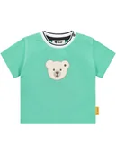 Kaftaniki dla niemowląt - Steiff Koszulka w kolorze zielonym - miniaturka - grafika 1