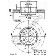 Tarcze hamulcowe - Tarcza hamulcowa BREMBO 09.9130.75 - miniaturka - grafika 1
