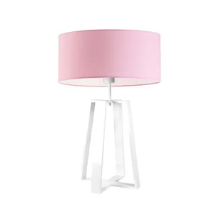 Biało-różowa lampa stołowa dla dziewczynki THOR - Lampy stojące - miniaturka - grafika 1