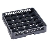 Pojemniki i kosze gastronomiczne - B2B Partner Kosz do zmywarki na szkło, 500x500x100 mm, 25 segmentów 90x90 mm 434122 - miniaturka - grafika 1