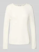 Swetry damskie - Sweter z dzianiny o kroju regular fit z czystej bawełny - miniaturka - grafika 1