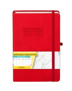 Kalendarz 2022/2023 A5 Nauczyciela TDW czerwony - Kalendarze - miniaturka - grafika 1