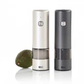 Siekacze tarki i szatkownice - Zestaw elektrycznych młynków do pieprzu lub soli i.mill – jasnoszary/ciemnoszary kod: AH-EP124 - miniaturka - grafika 1