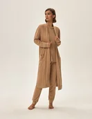 Bielizna nocna - Szlafrok Joyland - beżowy M - miniaturka - grafika 1