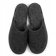 Kapcie męskie - NOWO, Eleganckie pantofle męskie ocieplane, rozmiar 42 - miniaturka - grafika 1