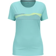 Koszulki i topy damskie - Koszulka z krótkim rękawem damska ODLO F-Dry Ridgeline T-Shirt Crew Neck s/s - miniaturka - grafika 1