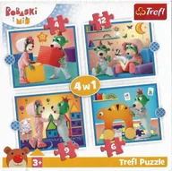 Puzzle - Puzzle 4w1 Bobaski i Miś 31 elementów - miniaturka - grafika 1