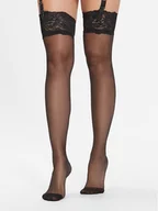 Akcesoria do bielizny - Bluebella Pończochy Hold Ups 41458-BK Czarny - miniaturka - grafika 1