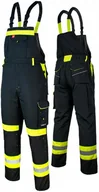 Odzież robocza - Spodnie ogrodniczki OCIEPLANE robocze męskie ZIMOWE ODBLASKOWE OSTRZEGAWCZE - miniaturka - grafika 1