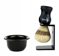 Mydła - Pędzel Do Golenia Stojak Tygiel Miseczka Na Mydło - miniaturka - grafika 1