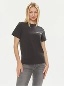 Koszulki i topy damskie - Wrangler T-Shirt 112350315 Czarny Regular Fit - miniaturka - grafika 1