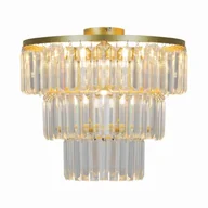 Lampy sufitowe - P17127-4-GD TIFANNY LAMPA SUFITOWA ZŁOTA/GOLD - miniaturka - grafika 1