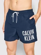 Kąpielówki męskie - Calvin Klein Swimwear Szorty kąpielowe Intense Power KM0KM00701 Granatowy Regular Fit - miniaturka - grafika 1