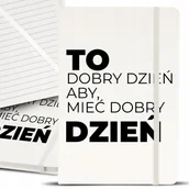 Notesy i bloczki - Notes Notatnik Bujo A5 Biały DOBRY DZIEŃ Top Wzory - miniaturka - grafika 1