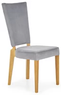 Krzesła - Krzesło ELIOR Amols, popielate-dąb-miodowe, 94x43x58 cm, 4 szt. - miniaturka - grafika 1