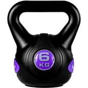 Kettlebell - Czarna Hantla Trening Kula Kettlebell Ketla 6Kg - miniaturka - grafika 1