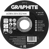 Tarcze do pił - Graphite Tarcza tnąca, korundowa do metalu 230 x 2.0 x 22.2 mm, 41 A46-S-BF - miniaturka - grafika 1