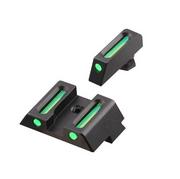 GunPany - Fiber Sights Combo do Glock - Długie - Zielona - SCIS-05