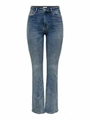 Spodnie damskie - ONLY Damskie spodnie jeansowe ze stretchem, niebieski (medium blue denim), 27W / 32L - miniaturka - grafika 1