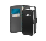 Etui i futerały do telefonów - Puro Wallet Stand do iPhone 16e Czarny - miniaturka - grafika 1