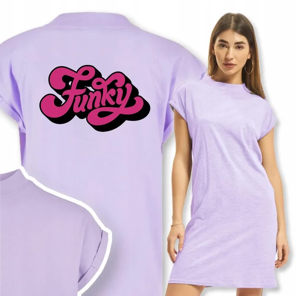 Ładna Wygodna Koszula Nocna FUNKY Wzory - M