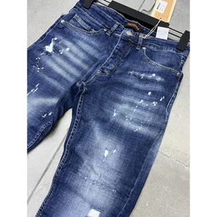 Jeansy Slim Fit - niebieski W31 - Spodnie męskie - miniaturka - grafika 1