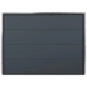 Bramy garażowe - Brama garażowa segmentowa z napędem Nobla 2500z2250 mm Antracytowa Wiśniowski - miniaturka - grafika 1