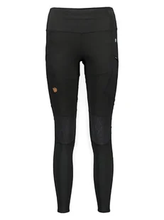 FJÄLLRÄVEN Legginsy funkcyjne "Abisko" w kolorze czarnym - Spodnie sportowe damskie - miniaturka - grafika 1