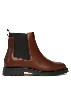 Tommy Hilfiger Sztyblety Comfort Lwt FM0FM05591 Brązowy - Botki męskie - miniaturka - grafika 1