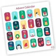 Kalendarze - Naklejki Świąteczne Kalendarz Adwentowy 49 20X20 - miniaturka - grafika 1