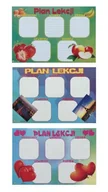 Szkolne artykuły papiernicze - POLSYR Plan lekcji samoprzylepny mix POLSYR 130343 26920-uniw - miniaturka - grafika 1