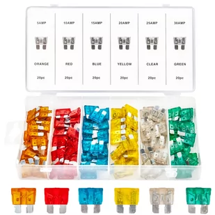 Bezpieczniki Samochodowe 5A-30A 120 sztuk Zestaw Trade House - Akcesoria motoryzacyjne - miniaturka - grafika 4