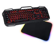 Zestawy myszka + klawiatura - Zestaw Blow klawiatura z podświetleniem LED RED COLD STEEL + podkładka - miniaturka - grafika 1