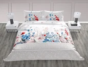 Pościel - FARO, Pościel bawełniana 140x200+70x90 cm, Trendy, Rustykalne kwiaty - miniaturka - grafika 1